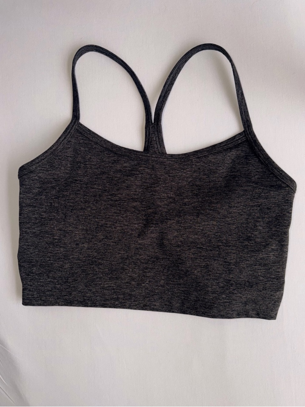 OFFLINE By Aerie The Hugger Longline Racerback Dark Charcoal Sports Bra